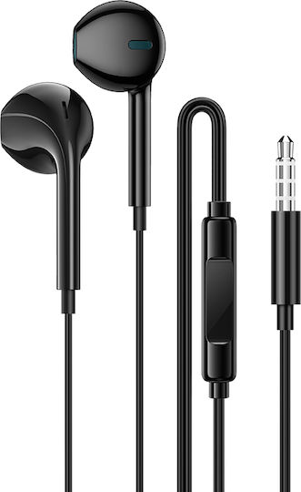 Borofone Bm84 Berry În ureche Handsfree cu două căști cu mufă 3.5mm Negru