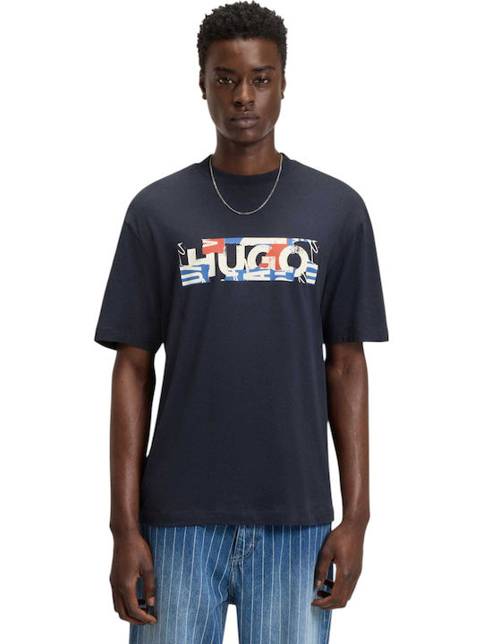 Hugo Logo T-shirt Navy