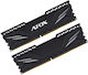 Afox Black Heatsink DDR4 32GB RAM με 2x16GB Modules και Ταχύτητα 3200 για Desktop