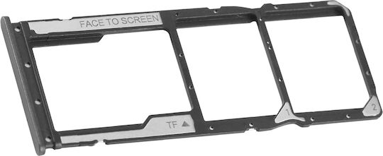 Clappio Sim-Kartenfach Xiaomi Redmi 12C Dual Nano Sim Micro-SD Schwarz