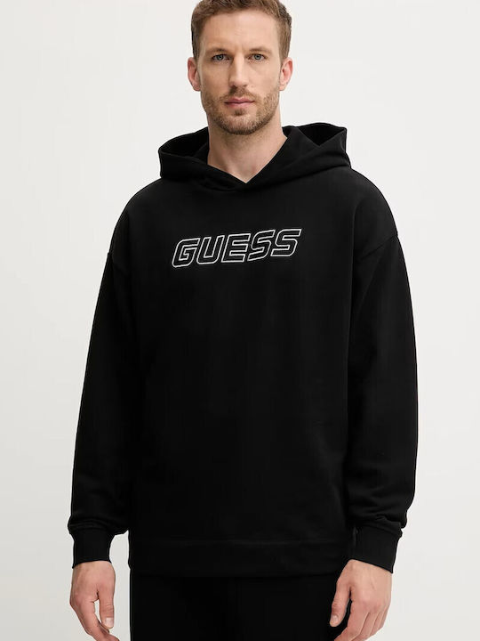 Guess Sweatshirt with Hood Black Z5YQ00KCE91-JBLK