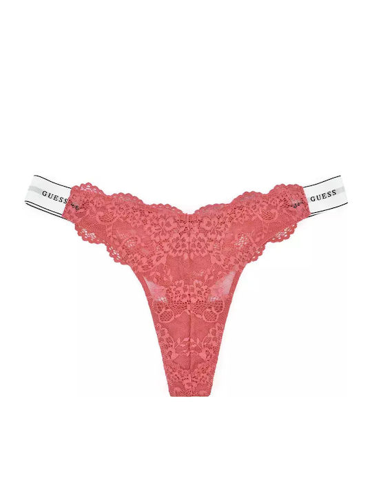 Guess Γυναικείο String Ροζ