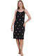 Boyraz Summer Women's Nightdress Black