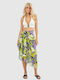 Verde Women's Pareo 08-0172 Cotton India Lime Lilac