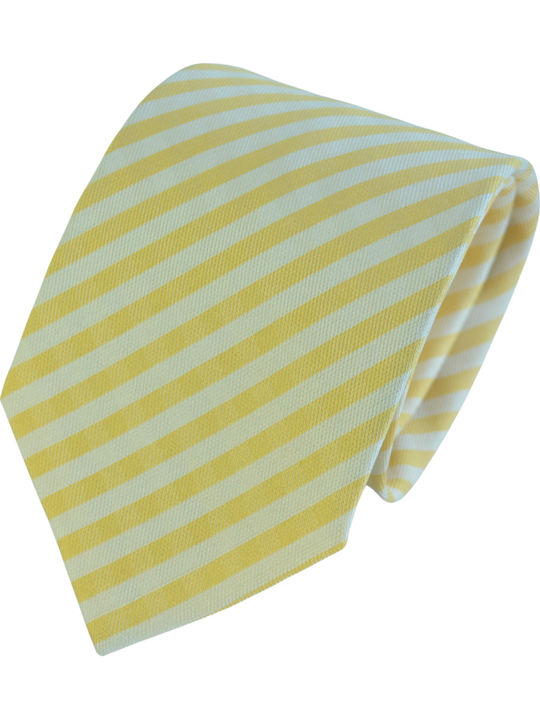 Pierre Cardin Men's Tie Silk Printed in Yellow Color