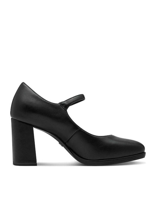 Pumps mit Riemchen & hoher Absatz Schwarz