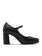 Pumps mit Riemchen & hoher Absatz Schwarz