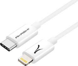 Akashi Weißes USB-C Zu Lightning Kabel Schnelles Laden Datenübertragung 1m