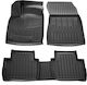 Race Axion Set of Front and Rear Mats 5pcs Tray Type for Nissan Qashqai 2021 Black