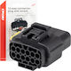 Connector Socket 12 Pin Φ2.2mm Waterproof Amio 1 Pc Amio 04352/am
