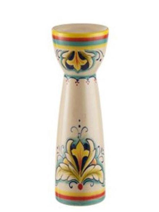 Ceramic Candle Holder in Beige Color 10.3x26x10.3cm