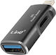 Linq Otg Usb Usb C Към Apple Lightning Адаптер Черен