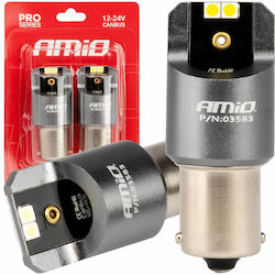 AMiO Car Lamps P21W / BA15S LED Cold White 2 Pieces AMiO Car Lamps P21W / BA15S LED Cold White 2 Pieces