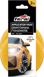 Autowaschlappen Polieren Detailing Pro Feral Applikator Pad Gelb 12,5cm 2 Stücke Auto Gs 25486
