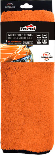 Auto Gs Cloth Microfiber Cleaning for Body Car 600gsm Orange 90x60cm
