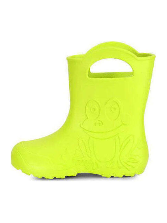 Παιδικές Γαλότσες με Εσωτερική Επένδυση Frog Πράσινες