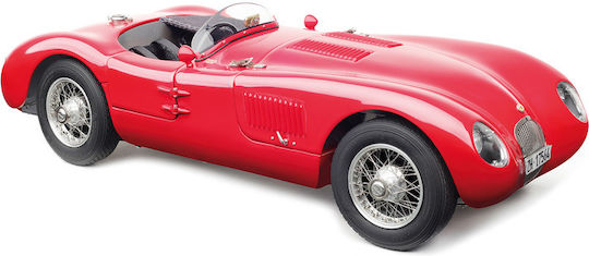 Jaguar Modeling Figure Car Red in Scale 1:18