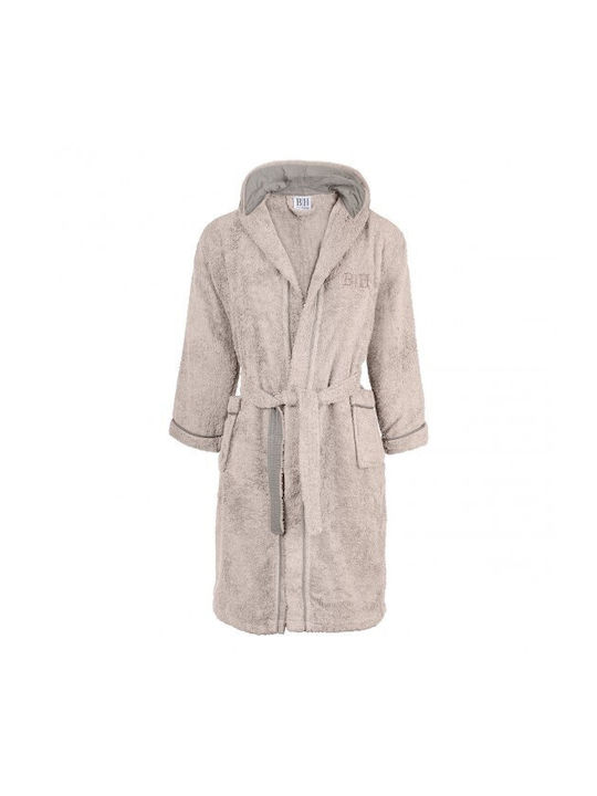 Beauty Home Παιδικό Μπουρνούζι Beige mit Kapuze