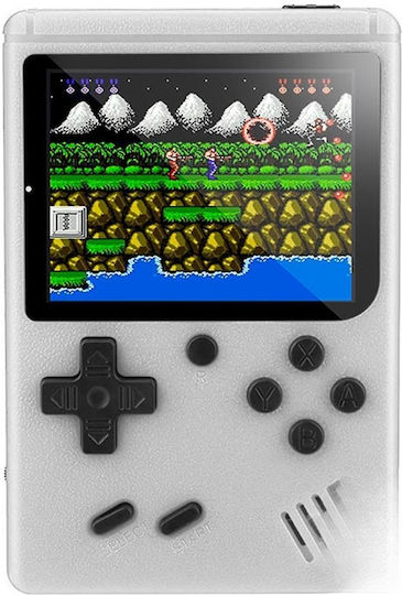 Avizar Consolă De Jocuri Emulator Cu 400 De Jocuri Ecran Lcd De 3" Reîncărcabilă Albă