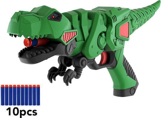 Techkidz Пяна Дарт Пистолет Модел T-rex Зелен