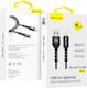 Blavec Geflochten USB-A zu Lightning Kabel Schwarz 0.5m (tt94396)