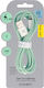 Blavec Braided USB-A to Lightning Cable Πράσινο 3m (tt98129)