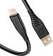Swissten USB zu Lightning 60w Silikon Anti-Knick Kabel Schwarz