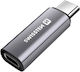 Swissten USB-C Male To Lightning Female 3A Charging Adapter Gray