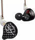 KZ Ακουστικά Ψείρες In Ear Μαύρα