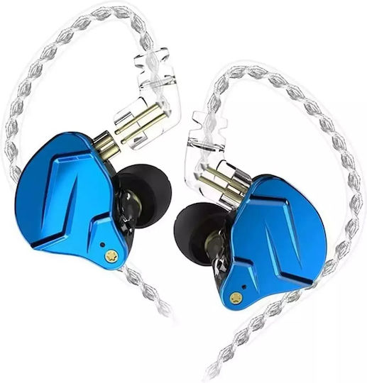KZ Ακουστικά Ψείρες In Ear Zsn Pro X με Bluetooth Μπλε