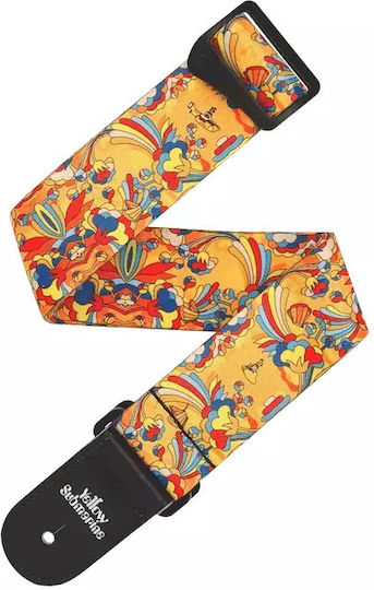 D'addario 50bys02 Beatles Yellow Submarine 55th Ann Guitar Bass Strap Primrose Prairie