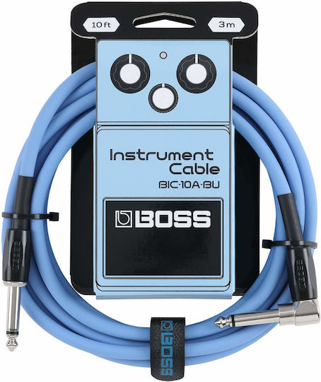Boss Cable 6.3mm male - 6.3mm male 3m Blue (P69B24)