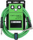 Boss Cable 6.3mm male - 6.3mm male 3m Green (P69B25)
