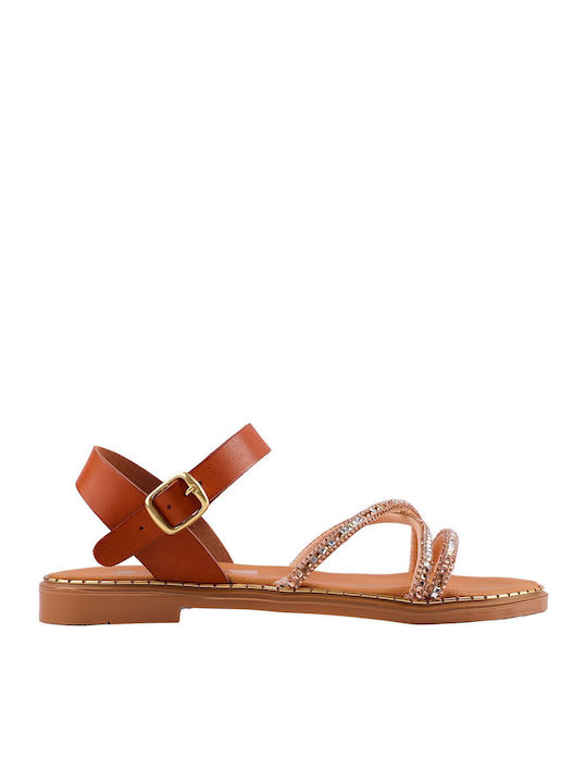 Blondie Women's Flat Sandals in Gold Color