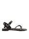 Women's Flat Sandals in Black Color