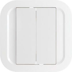 Nodon Wireless 2 Button Wall Switch Enocean Compatible White