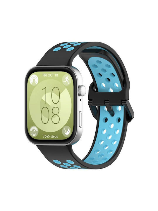Λουράκι Σιλικόνης Μαύρο (Galaxy Fit3Huawei Watch Fit 3)