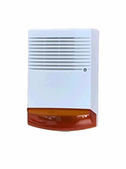 Artion Systems Alarm Siren Batterie Outdoor with Orange Light