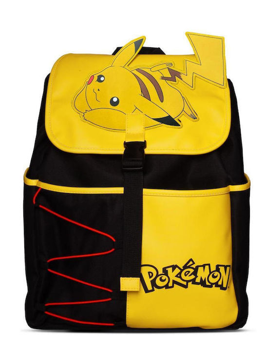 Difuzed Pikachu Ghiozdan Școlar Negru De Spate