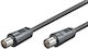 Cablu Antenă Coaxial de sex masculin - Coaxial de sex feminin Negru 3m (03.003.0109)