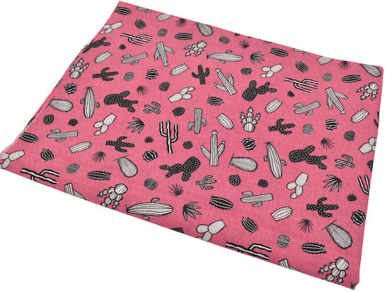 Professional Printed Loneta Lining Φ140cm Pink Cacti