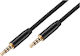 Avizar 3,5mm Klinkenkabel Goldbeschichtet Geflochtenes Nylon Anschlüsse 3m Schwarz