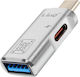 Linq Otg Usb Usb C To Usb C Compact Adapter Silver