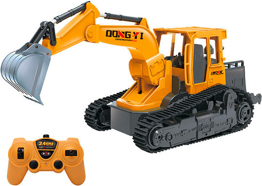 Techkidz 2.4ghz Remote Control Backhoe Sound Light Effects Yellow