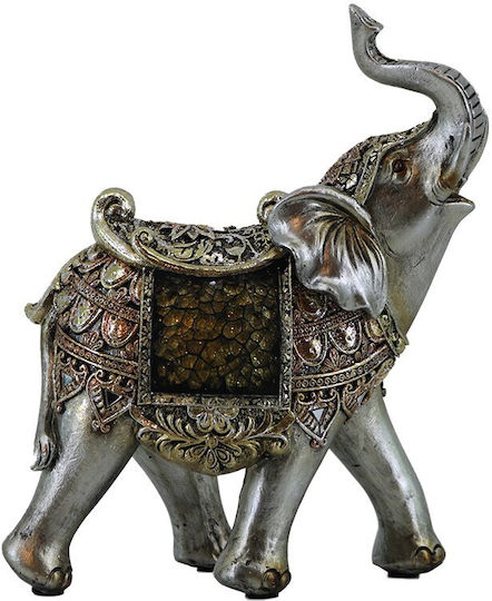 Galifas Dekorativer Elefant aus Polyresin 15x7x17.5cm 1Stück