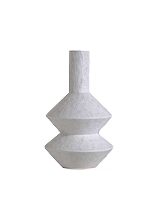 Zaros Vază Decorativă Din ceramică Alb TR114 21x21x36cm 1buc