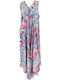 Ferrari Group Damen Maxi Kleid Strand Pink