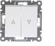 Hager Lumina 2 Wall Switch Rolling Shutters Double Without Frame White