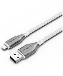 Cygnett Cable Lightning To Usb-a 2,4a 12w Série Armoured Charge Et Synchronisation 1m White Cygnett Cable Lightning To Usb-a 2,4a 12w Série Armoured Charge Et Synchronisation 1m White