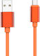 Jaym Micro-usb To Usb-a 2.4a Charge Sync Pop Collection Cable 1.7m Orange